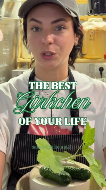 GEHEIMNISSE BESTER GÜRCKCHEN

Was macht die geilste Gurke aus?
DIE GURKE als Ausgangsprodukt!

Kaufe die kleinsten, knackigsten Gürkchen, entferne die Blüten und lege sie mit deinen liebsten Aromaten, luftdicht in eine
3,5-4% Salzlake (das Wasser wird in diesem Falle gewogen)

Lass, je nach Wetter 5-10 Tage blubbern 🫧, stelle sie kalt und genieße den geilen Chrunch & Sourness!

Du hast kein Bock? KEIN PROBLEM!

Probiere unsere Pickels/Fermente im Speiselokal und im Studio nebenan

MITTWOCH-SONNTAG
AB 17:00
📍 MAGDEBURG

Hast du schon mal Gürcken gemacht?
Wie war’s?

#Pickels #gurken #fermentieren #ferment #sour